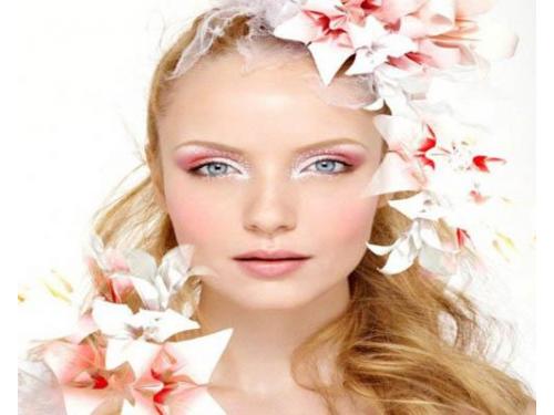 Peinado con accesorios