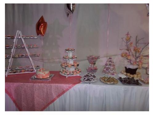 Barra de postres para bodas