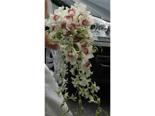 Ramo de novia con  orquídeas