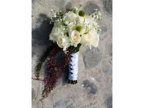 Ramo de novia rosas blancas