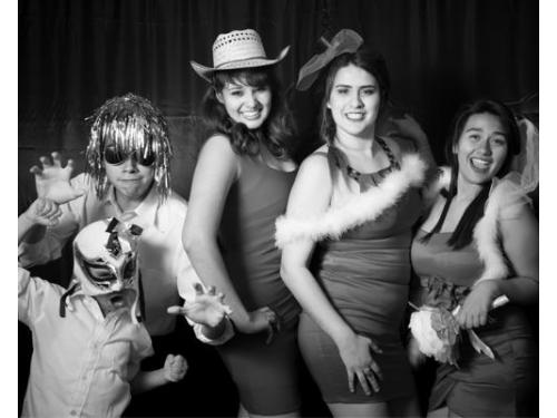 Sesiones divertidas blanco y negro