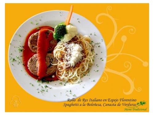 Exquisito platillo gourmet