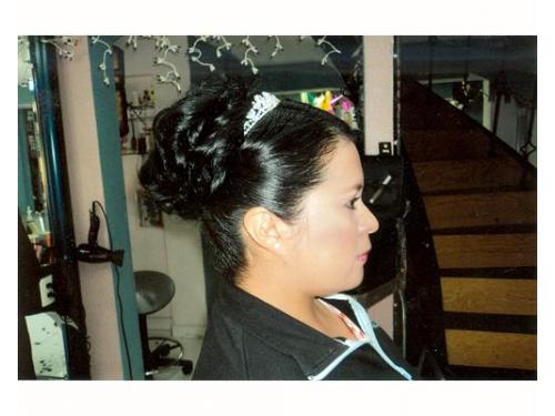 Vista peinado de lado