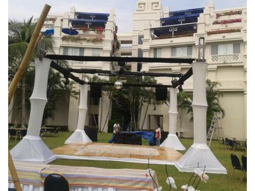 Montaje de la fiesta