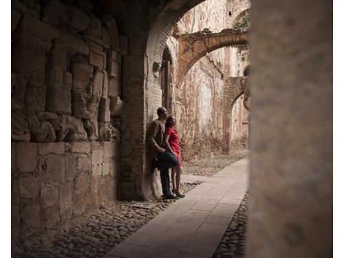 Foto en hacienda antigua.