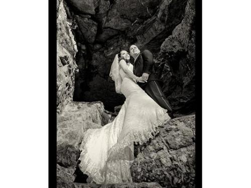 Novios blanco y negro