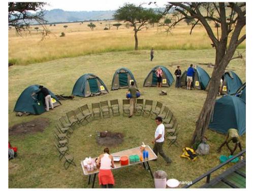Espacio para acampar