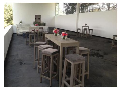 Mesas y sillas periqueras