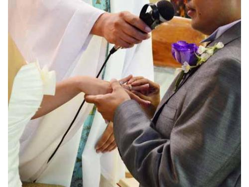 Fotografía durante la misa