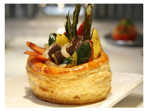 Vol au vent de verduras
