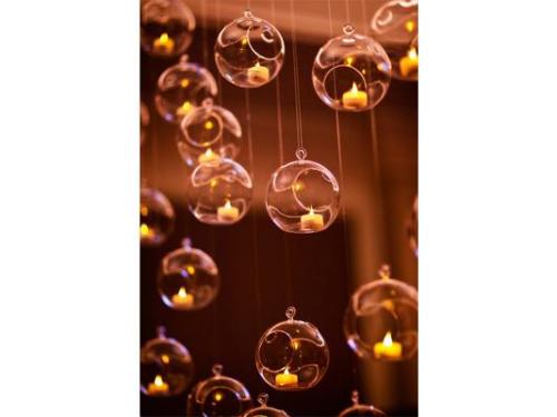 Esferas de cristal para la decoración