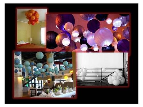 Esferas de luz, iluminación bodas