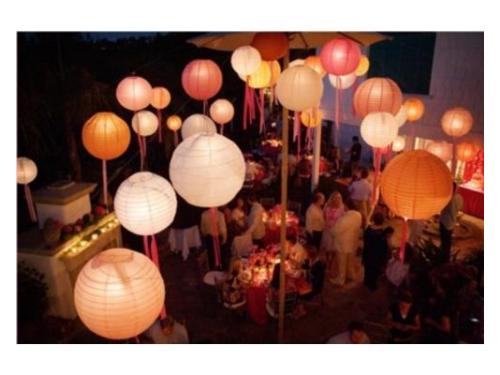 Esferas de luz, iluminación bodas