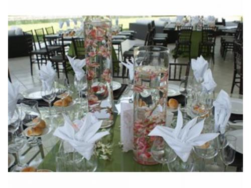 Centros de mesa de cristal flotantes