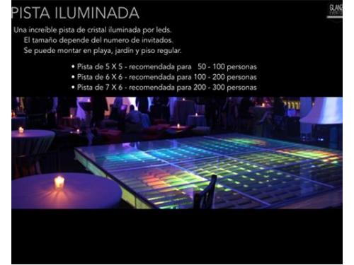 Pista iluminada
