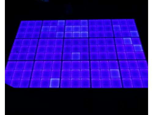 Pista de baile 100% iluminada