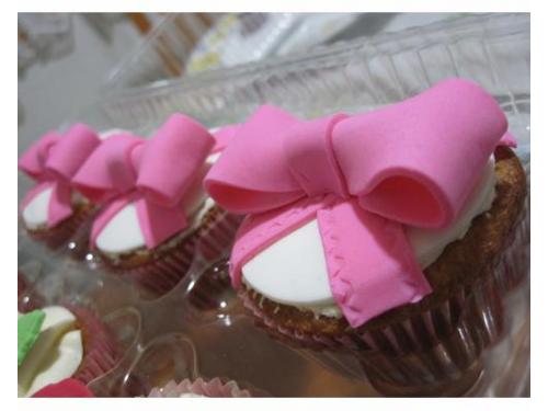 Cupcakes con moño