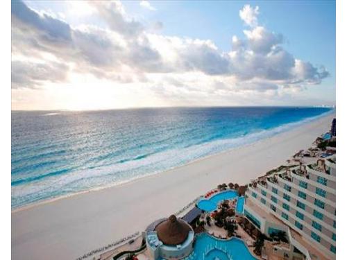 Vista de la playa de cancún