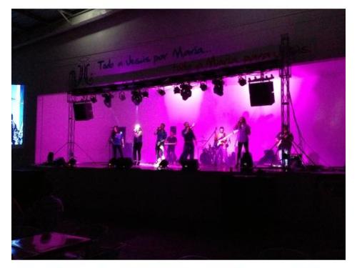 Microfonía con audio lineal e iluminación