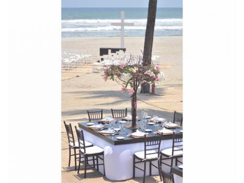 Cubierta chocolate en playa