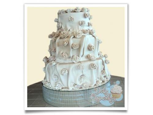 Un pastel de bodas original