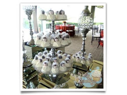 Cupcakes con detalle de novia