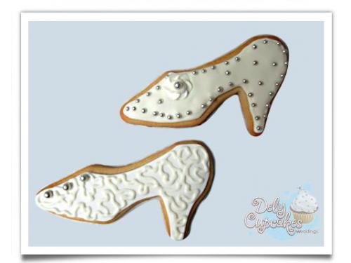 Galletas en forma de zapatillas