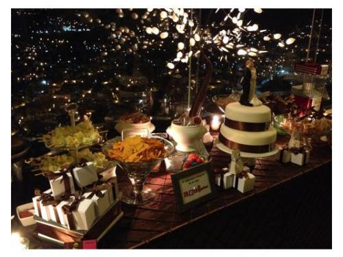 Iluminación en las mesas