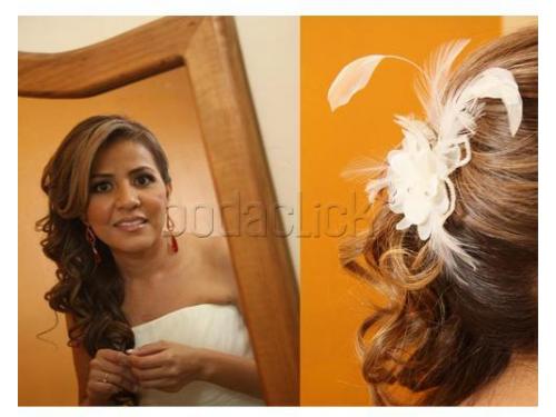 Un bello peinado para tu tocado