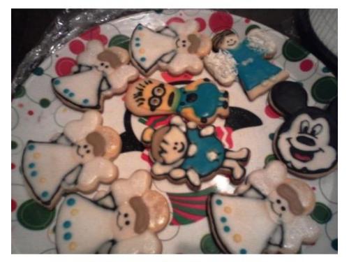 Galletas angelitos bautizo o primera comunión