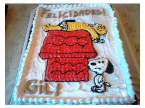 Pastel de caricaturas