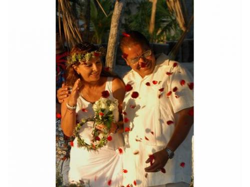 Pétalos para los novios