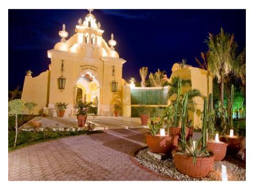 Hermosa e iluminada capilla