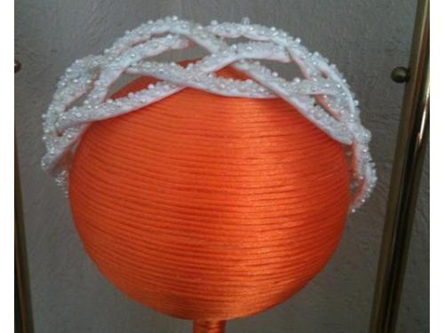 Tiara para novias con destellos en plata