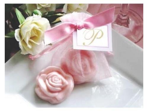 Jabón artesanal rosa
