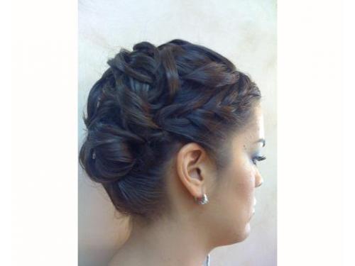 Peinado trenza de lado