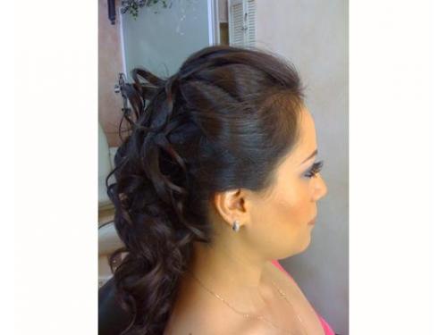 Peinado semi recogido