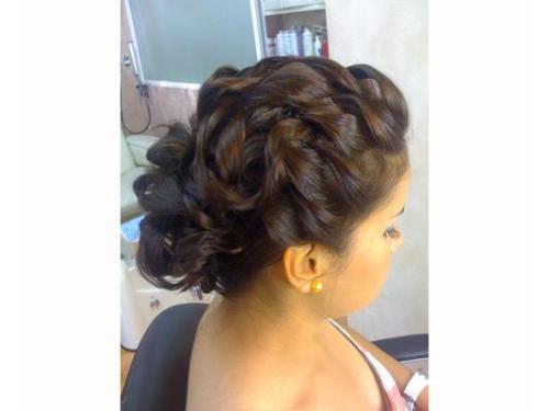 Peinado con ondulaciones