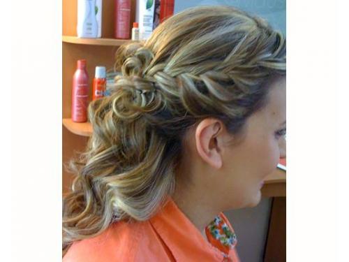 Peinado semi trenzado