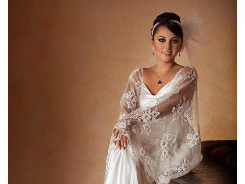 Novia posando