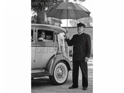 Llegando a la ceremonia