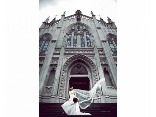 Sesión de fotos con la novia