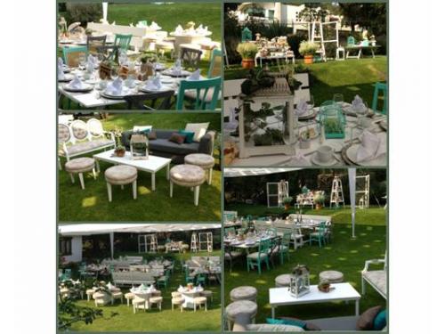 Tu recepción vintage en el jardín