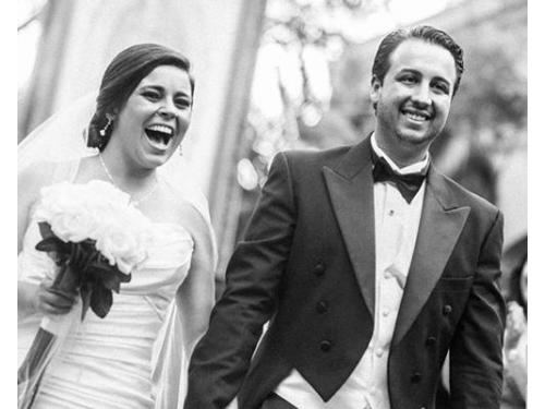 Novios blanco y negro