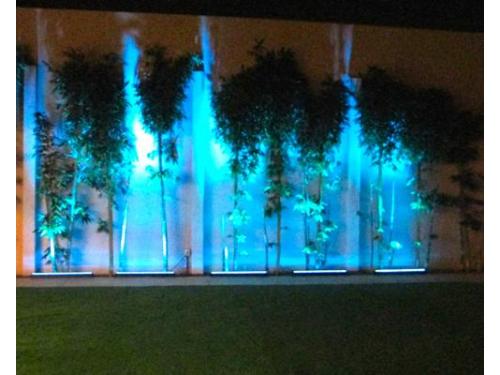 Iluminación color azul