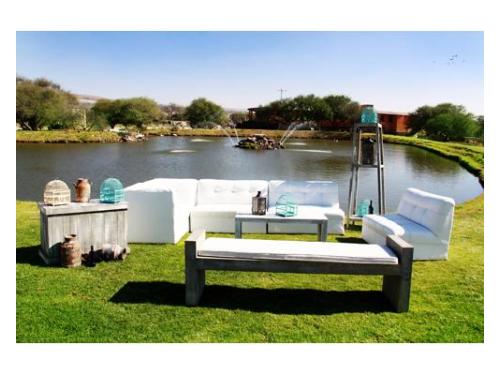 Sala lounge en jardín