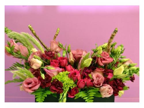 Decoración con flores exóticas