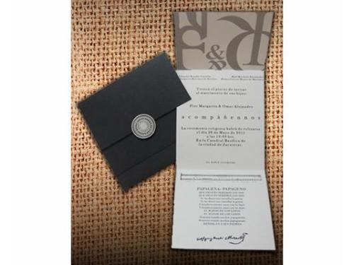 Invitación elegante y sobria