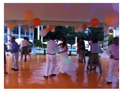 Bailando en la pista