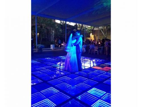 Pista de baile iluminada